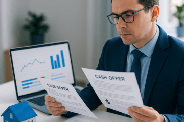 Professional illustration about cash offer for my