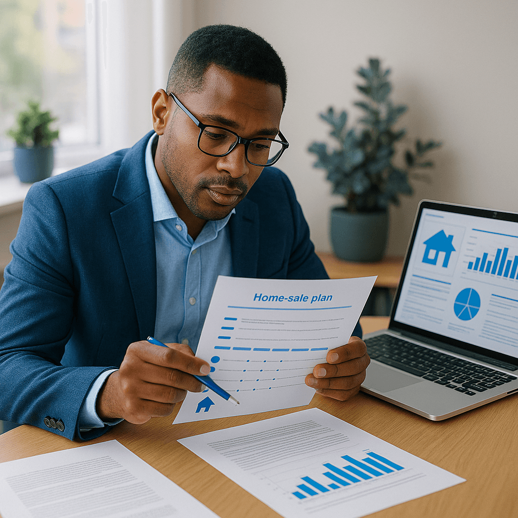 Professional illustration about easy way to sell