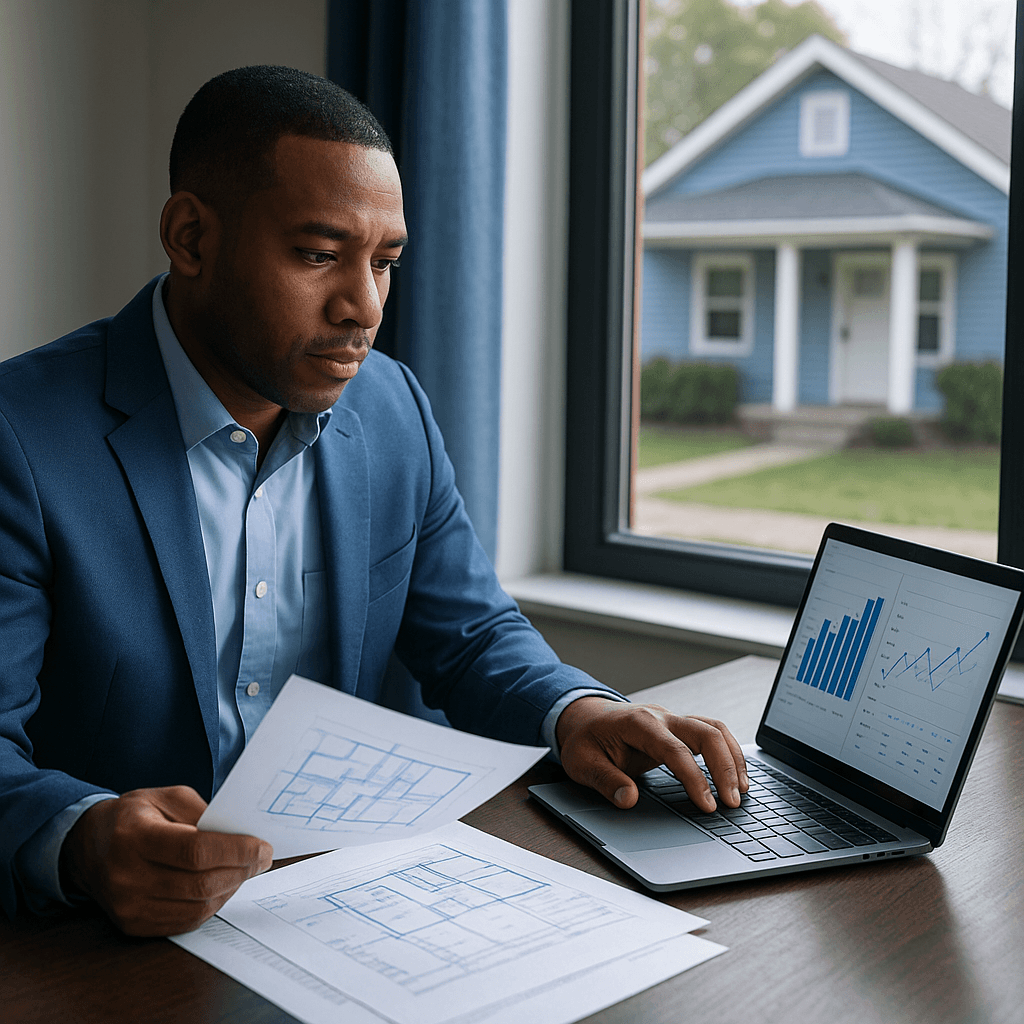 Professional illustration about local real estate investment