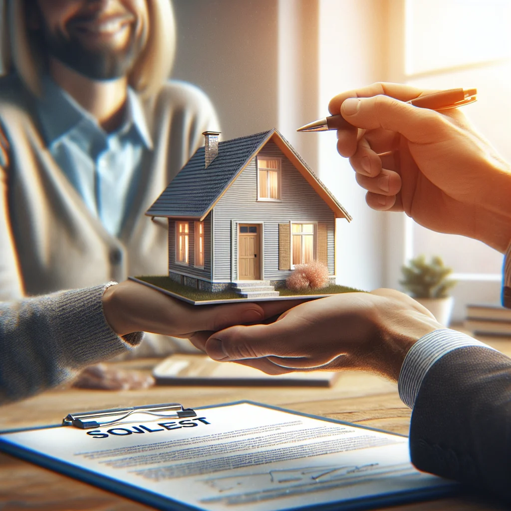 A professional team working on downsizing home sale fast without stress solutions in a modern office environment