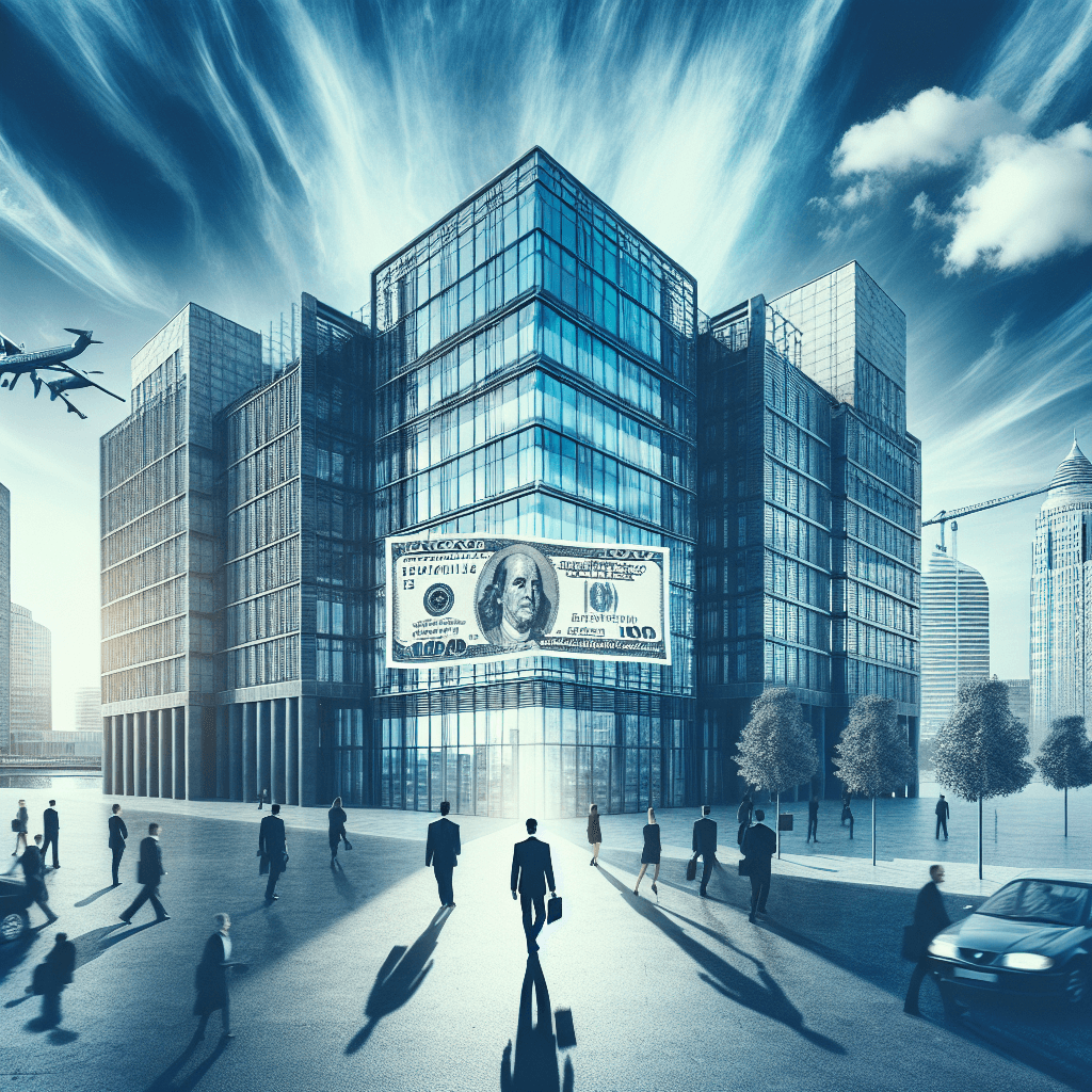 A professional team working on sell commercial property for cash solutions in a modern office environment with natural lighti