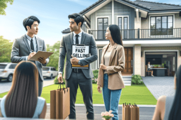 A professional team working on sell multi family property fast solutions in a modern office environment with natural lighting