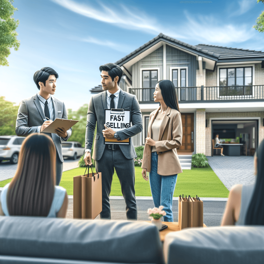 A professional team working on sell multi family property fast solutions in a modern office environment with natural lighting