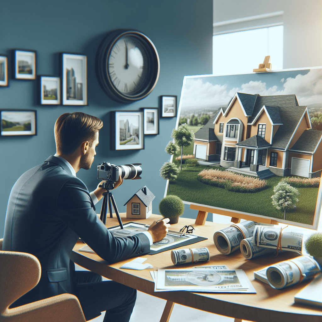 A professional team working on sell my house for cash solutions in a modern office environment with natural lighting