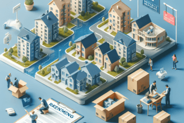 A professional team working on sell rental property quickly solutions in a modern office environment with natural lighting