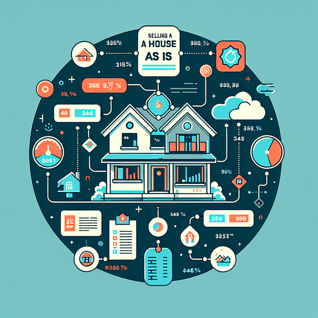 An illustrated diagram showing the key benefits and advantages of implementing sell house as is strategies effectively