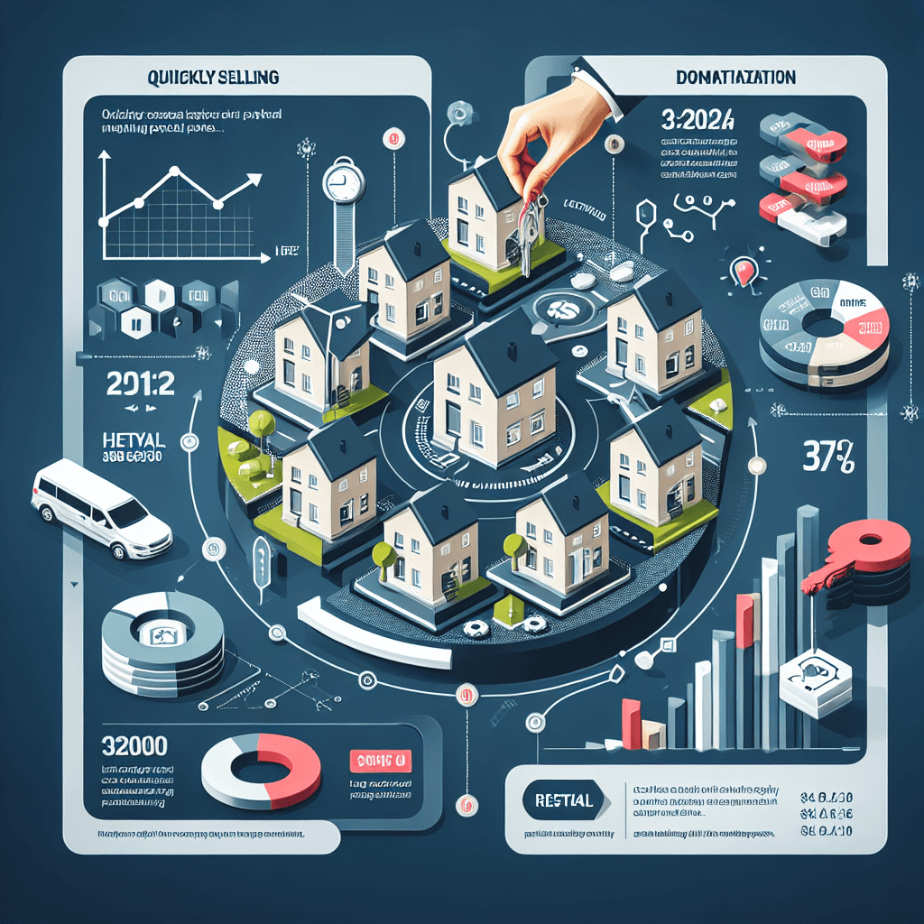 An illustrated diagram showing the key benefits and advantages of implementing sell rental property quickly strategies effect