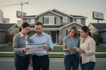 A professional team working on impact of inflation on cash home offers 2026 solutions in a modern office environment